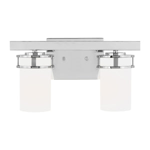 Generation Lighting. - 4421602-05 - Two Light Wall / Bath - Robie - Chrome