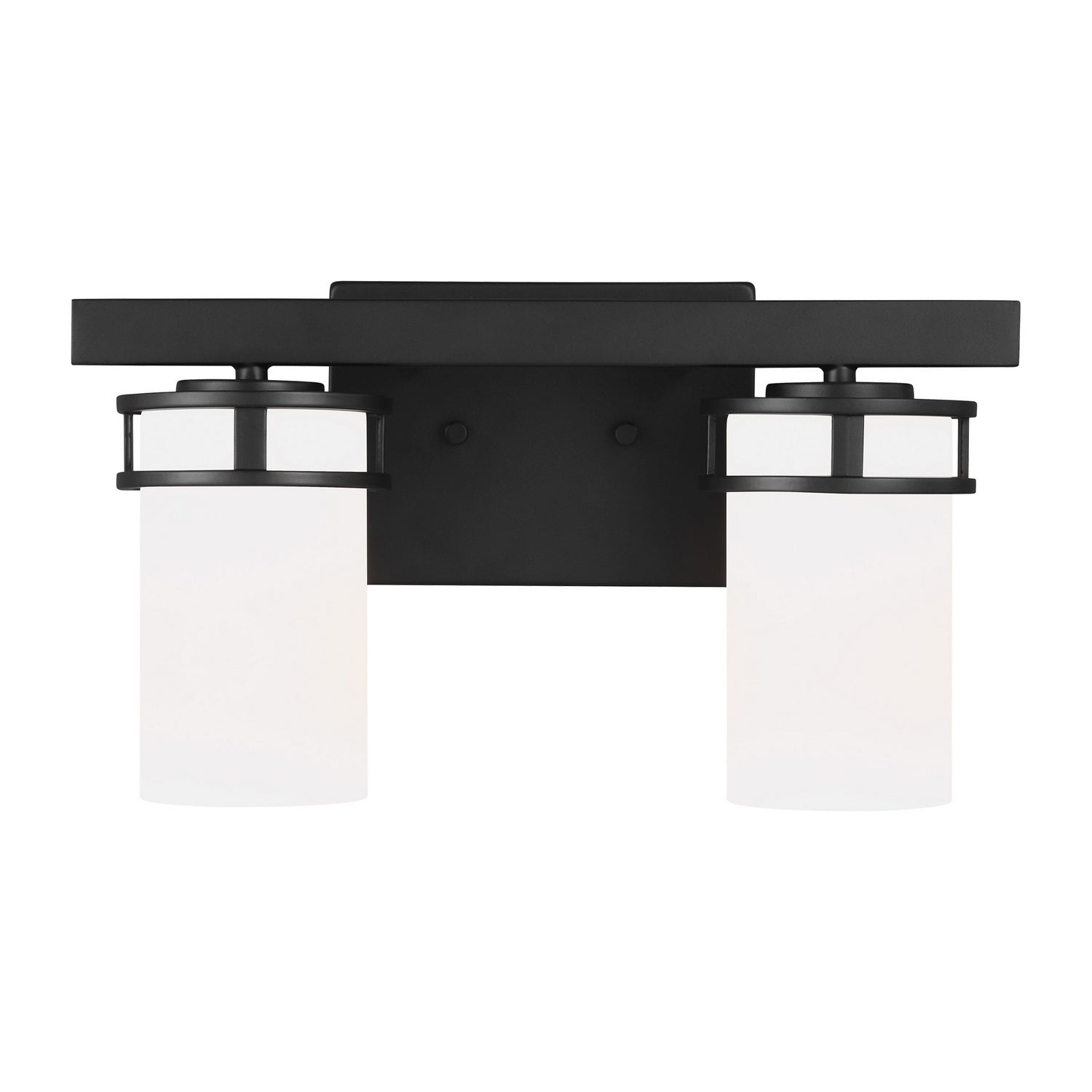 Generation Lighting. - 4421602-112 - Two Light Wall / Bath - Robie - Midnight Black