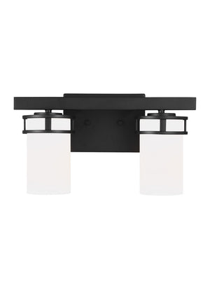 Generation Lighting. - 4421602EN3-112 - Two Light Wall / Bath - Robie - Midnight Black