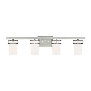 Generation Lighting. - 4421604-962 - Four Light Wall / Bath - Robie - Brushed Nickel