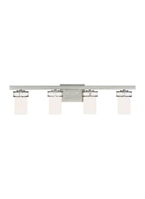 Generation Lighting. - 4421604EN3-962 - Four Light Wall / Bath - Robie - Brushed Nickel