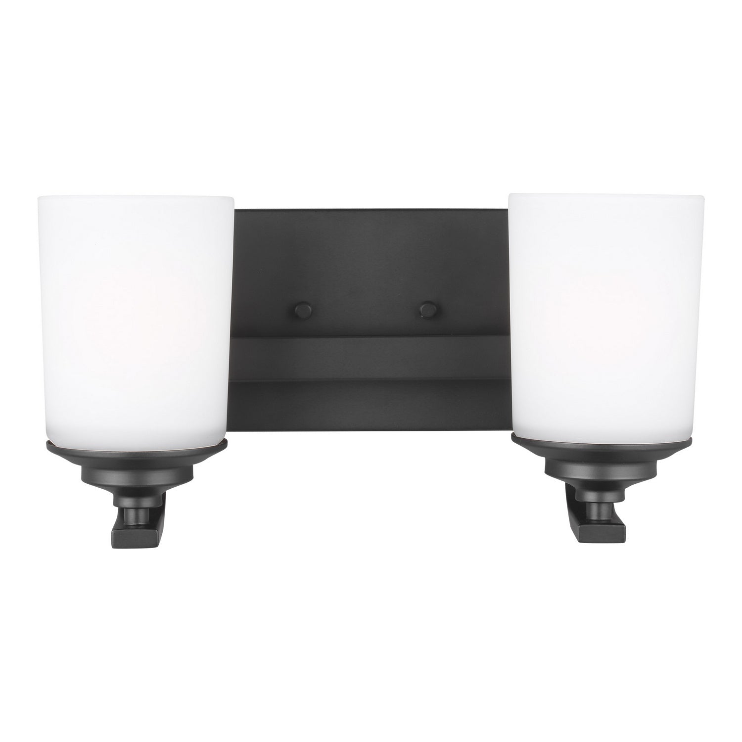 Generation Lighting. - 4430702-112 - Two Light Wall / Bath - Kemal - Midnight Black