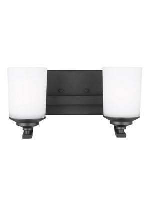 Generation Lighting. - 4430702EN3-112 - Two Light Wall / Bath - Kemal - Midnight Black