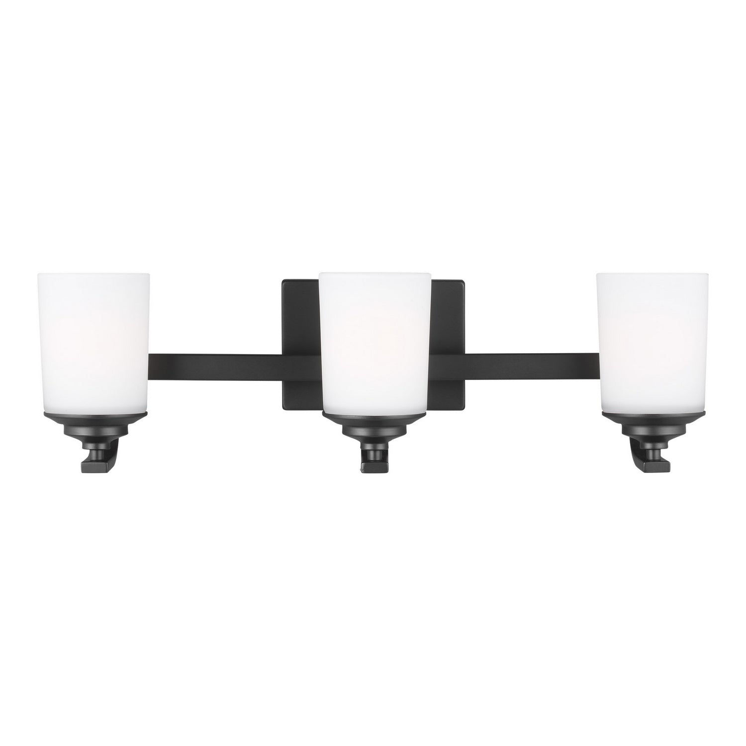 Generation Lighting. - 4430703-112 - Three Light Wall / Bath - Kemal - Midnight Black