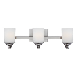 Generation Lighting. - 4430703-962 - Three Light Wall / Bath - Kemal - Brushed Nickel