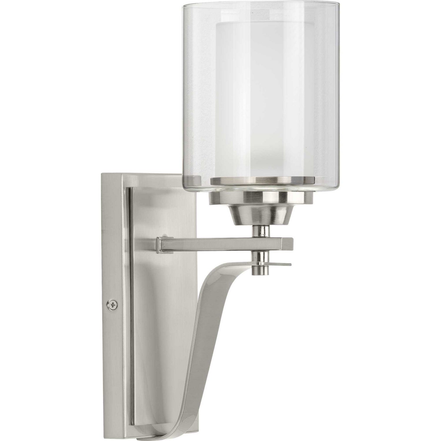 Progress Lighting - P300120-009 - One Light Wall Bracket - Kene - Brushed Nickel