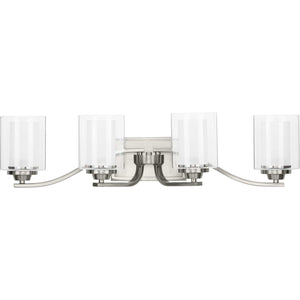 Progress Lighting - P300123-009 - Four Light Bath - Kene - Brushed Nickel