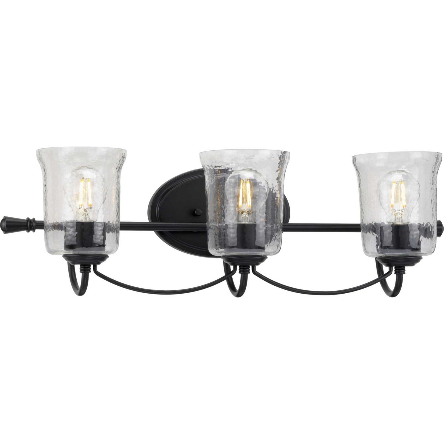 Progress Lighting - P300255-031 - Three Light Bath - Bowman - Black