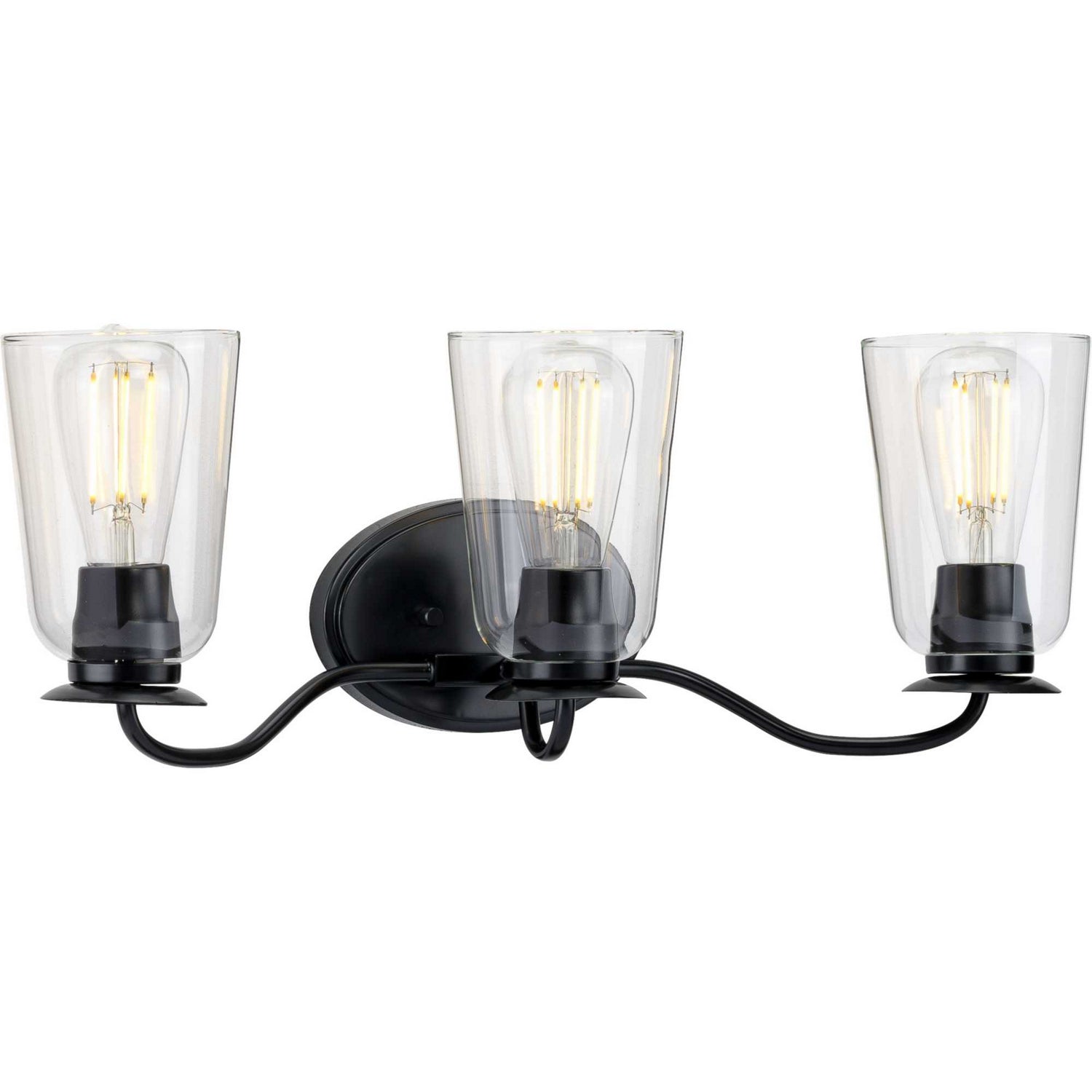 Progress Lighting - P300263-031 - Three Light Bath - Durrell - Matte Black