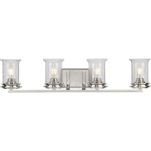 Progress Lighting - P300275-009 - Four Light Bath - Winslett - Brushed Nickel