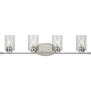 Progress Lighting - P300279-009 - Four Light Bath - Riley - Brushed Nickel