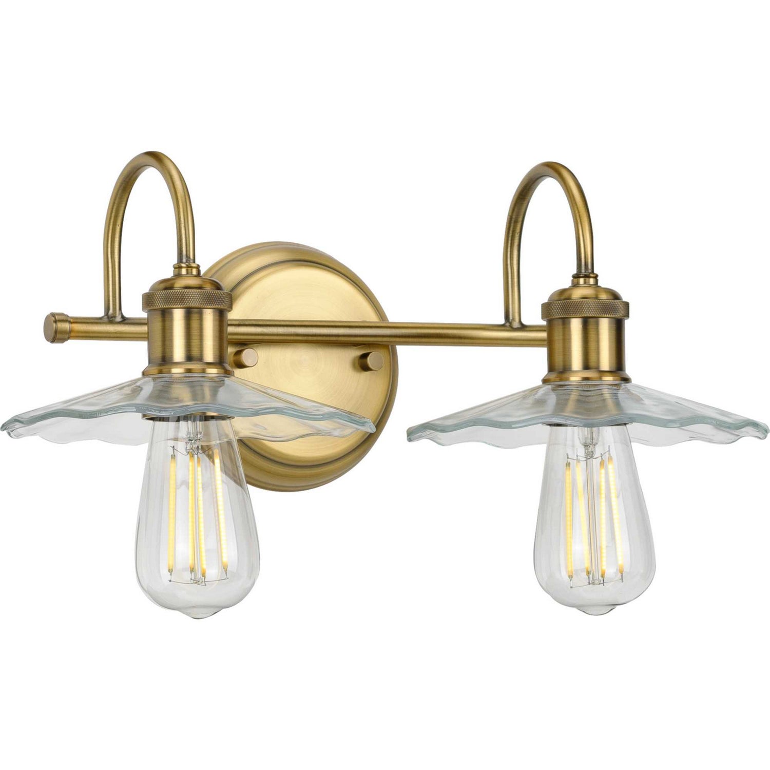 Progress Lighting - P300287-163 - Two Light Bath - Fayette - Vintage Brass