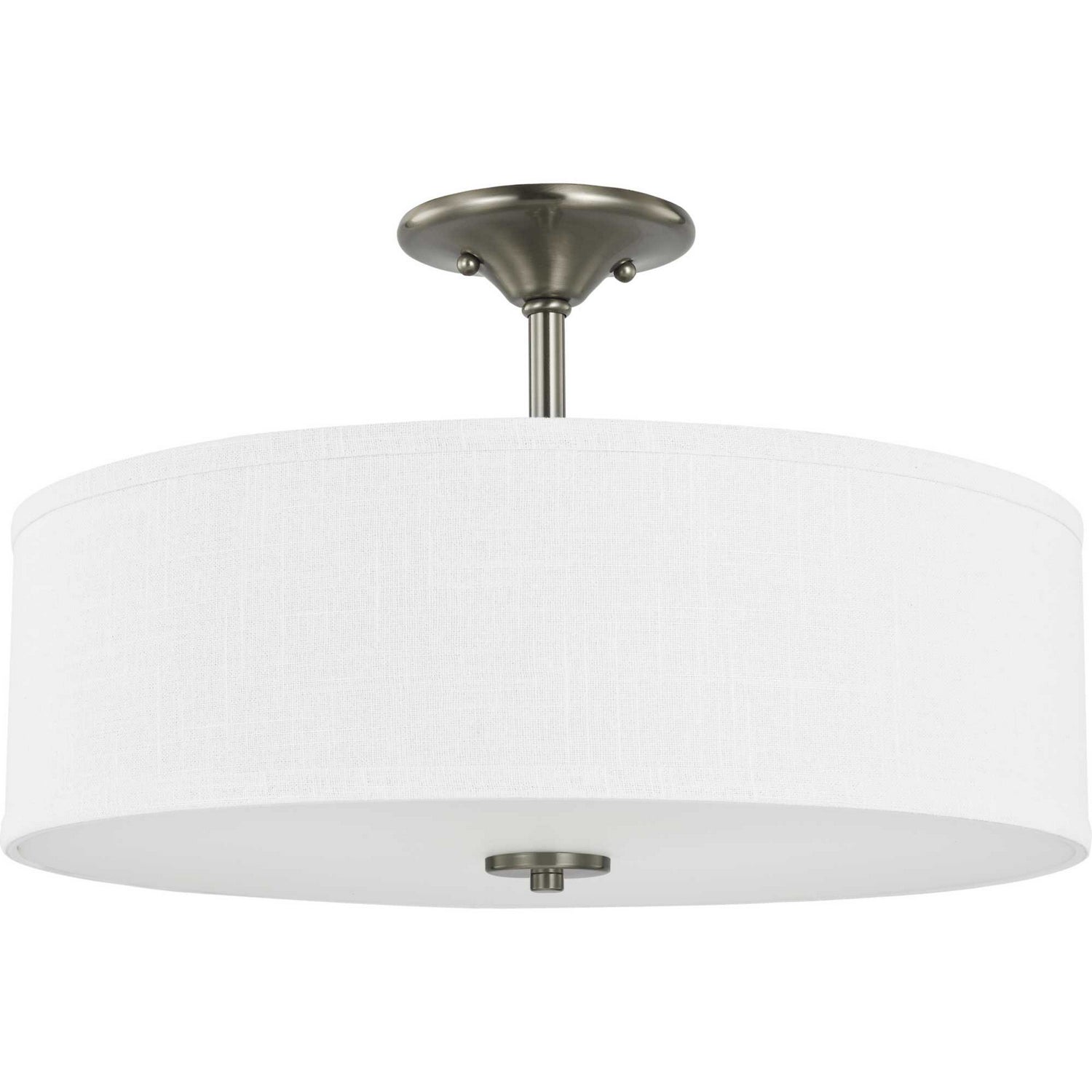 Progress Lighting - P350167-009 - Three Light Semi Flush Mount - Inspire - Brushed Nickel