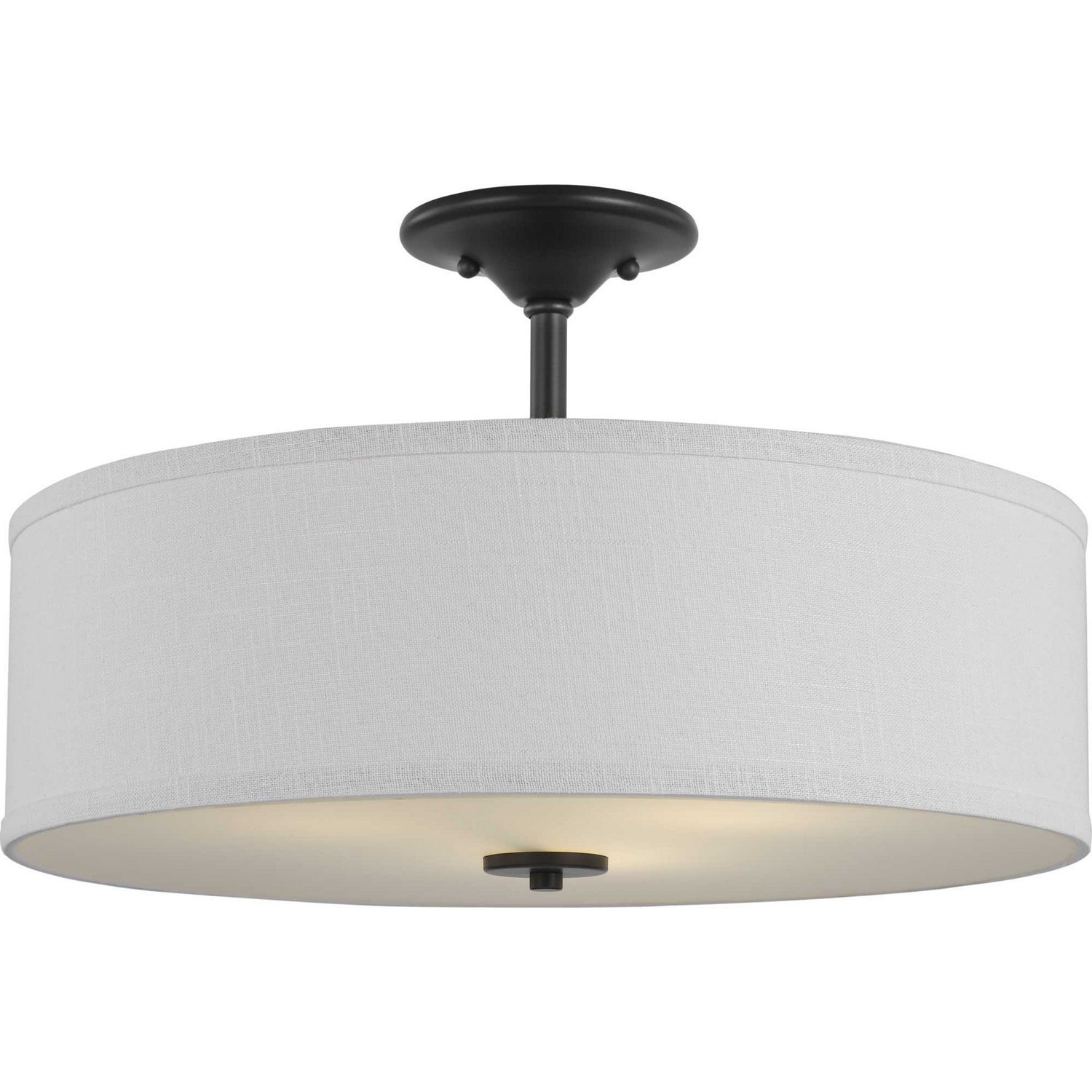 Progress Lighting - P350167-143 - Three Light Semi Flush Mount - Inspire - Graphite