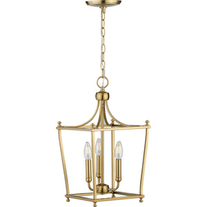 Progress Lighting - P500213-109 - Three Light Foyer Pendant - Parkhurst - Brushed Bronze