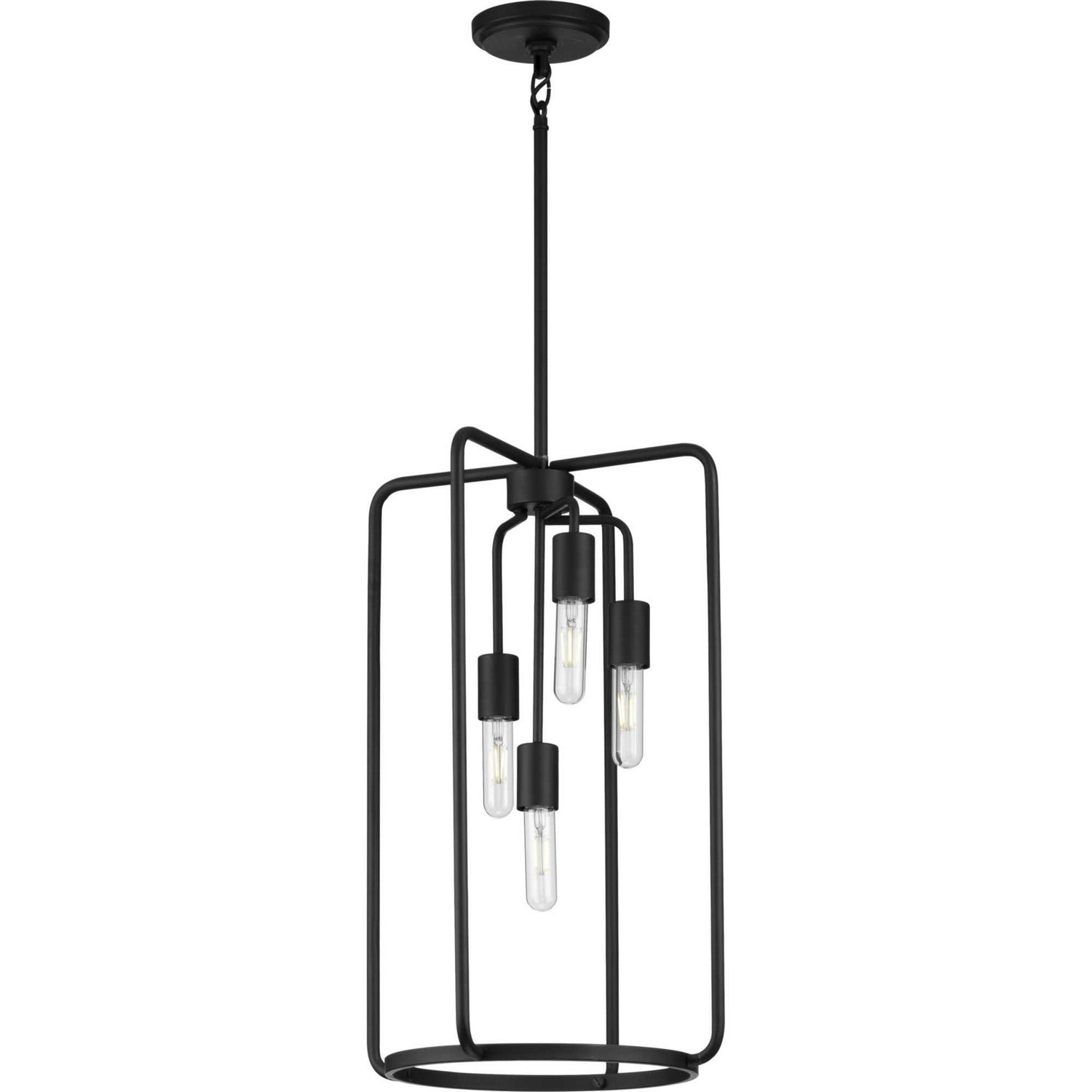 Progress Lighting - P500224-031 - Four Light Pendant - Bonn - Black