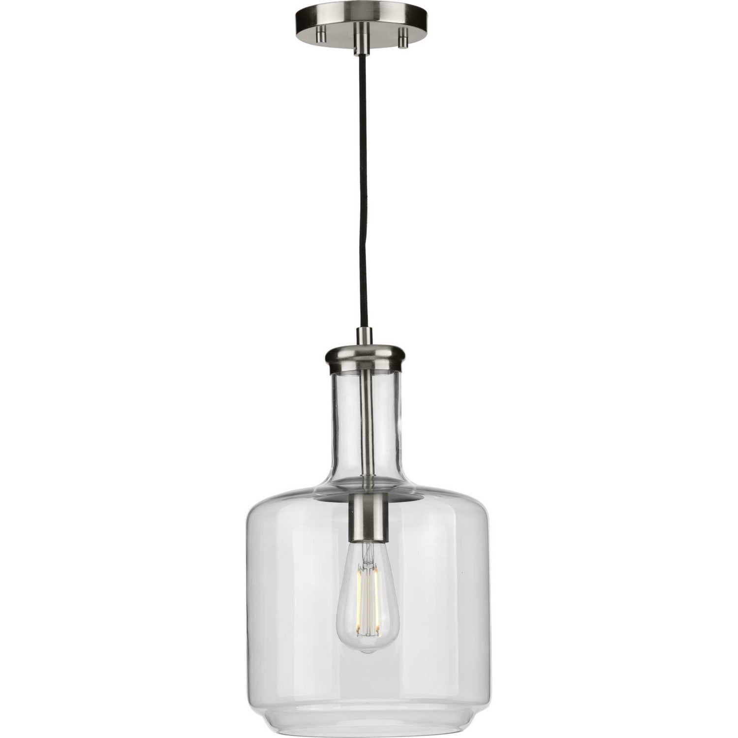 Progress Lighting - P500230-009 - One Light Pendant - Latrobe - Brushed Nickel