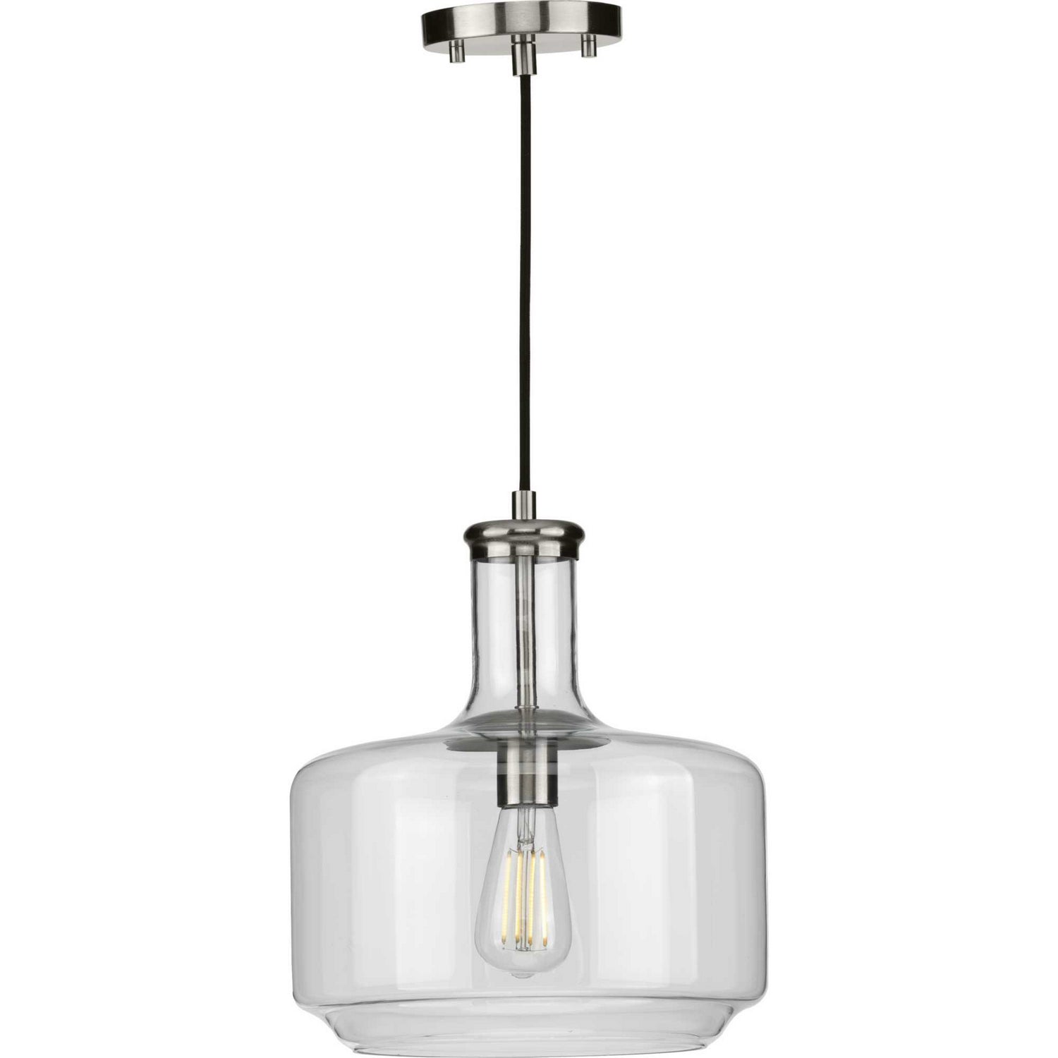 Progress Lighting - P500231-009 - One Light Pendant - Latrobe - Brushed Nickel