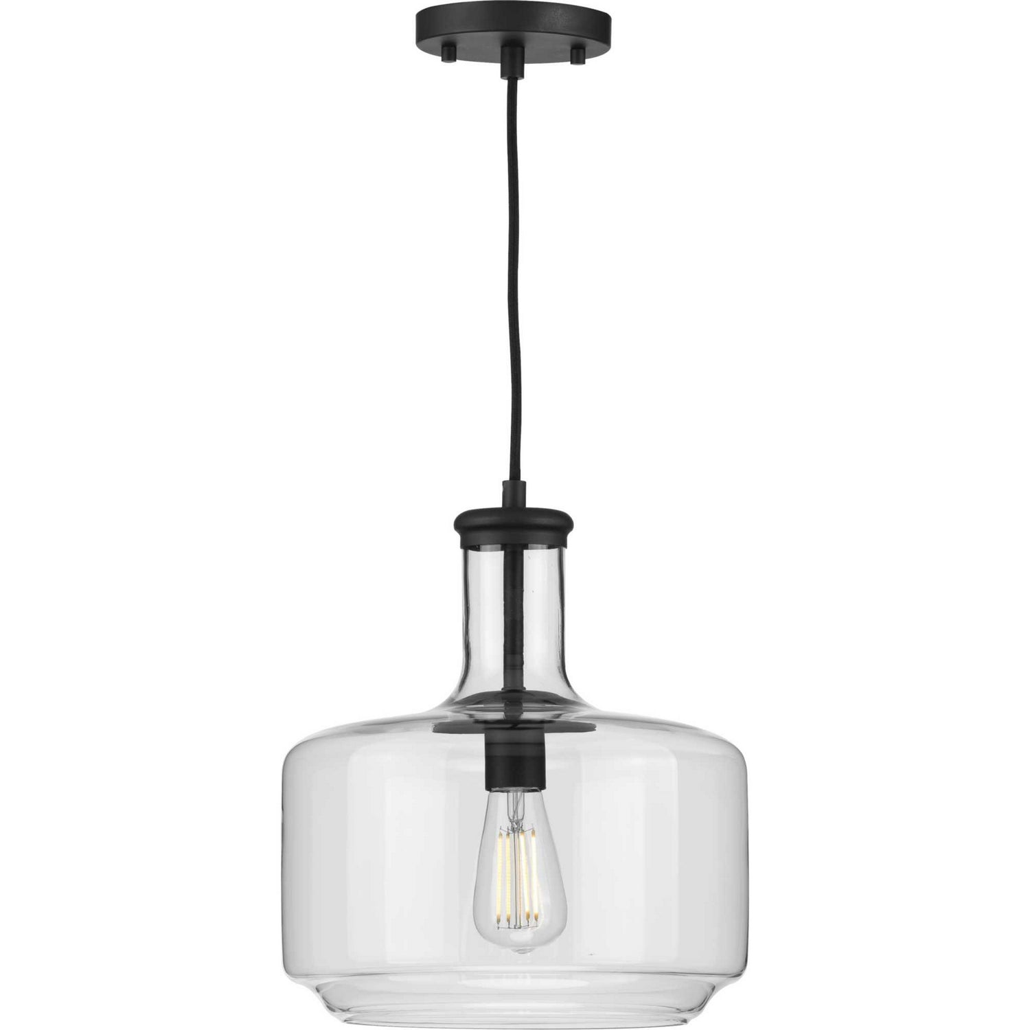 Progress Lighting - P500231-031 - One Light Pendant - Latrobe - Black