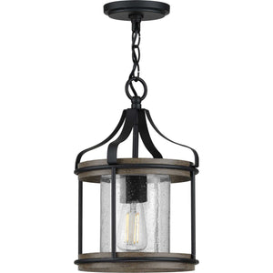 Progress Lighting - P500234-031 - One Light Outdoor Pendant - Brenham - Black