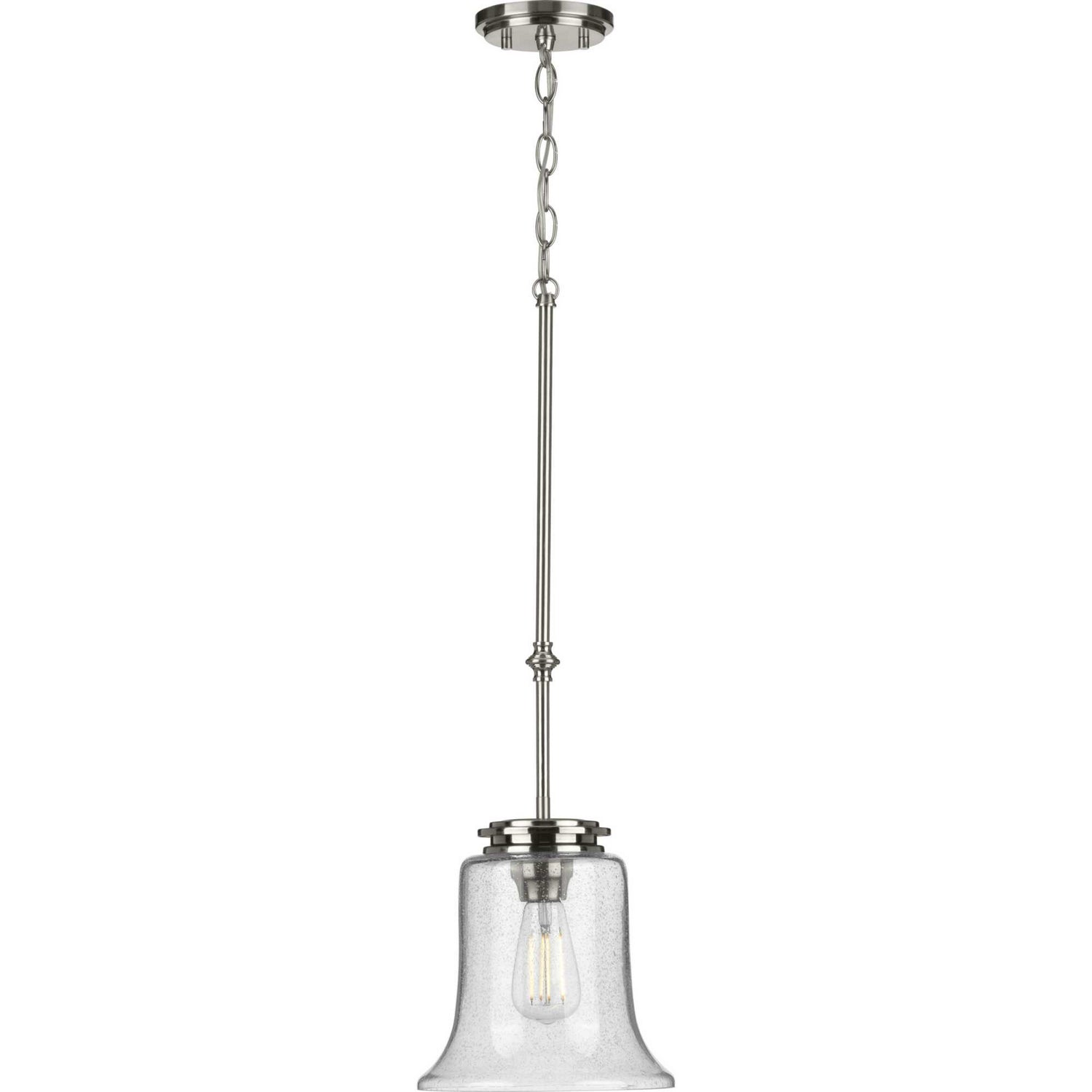 Progress Lighting - P500238-009 - One Light Mini Pendant - Winslett - Brushed Nickel