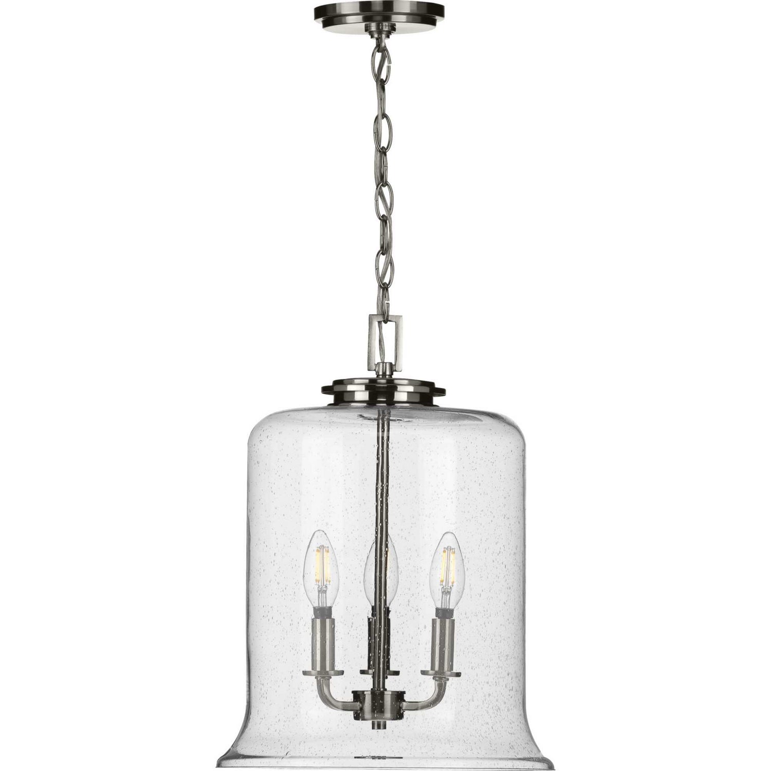 Progress Lighting - P500239-009 - Three Light Pendant - Winslett - Brushed Nickel