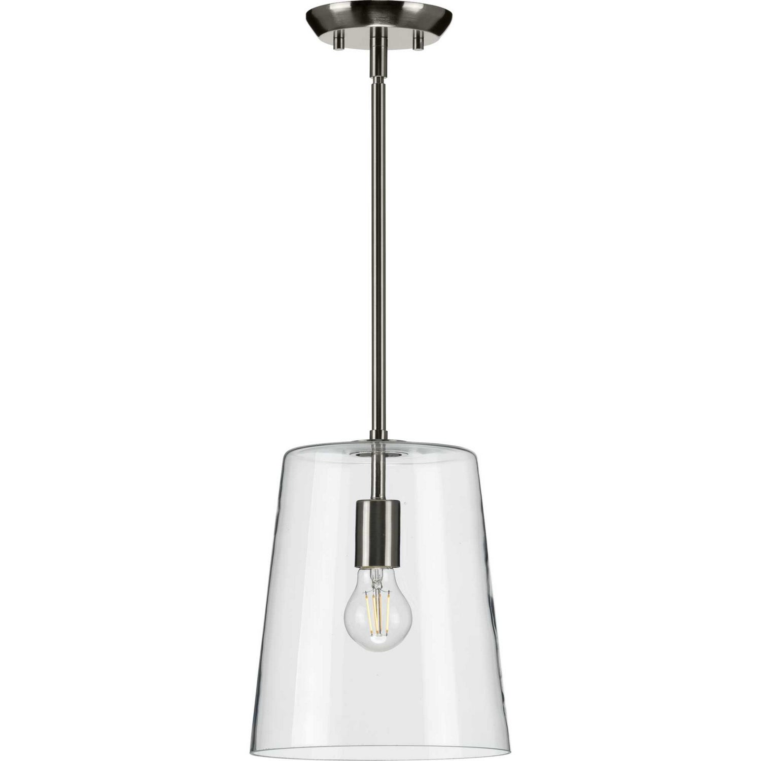 Progress Lighting - P500241-009 - One Light Pendant - Clarion - Brushed Nickel