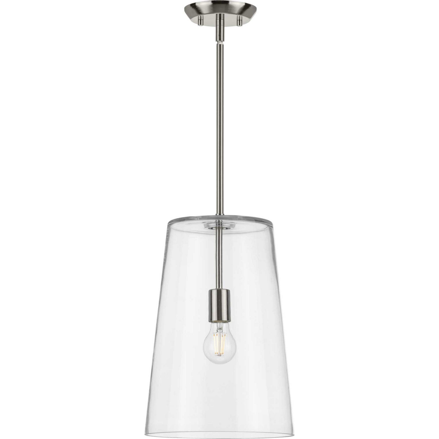 Progress Lighting - P500242-009 - One Light Pendant - Clarion - Brushed Nickel