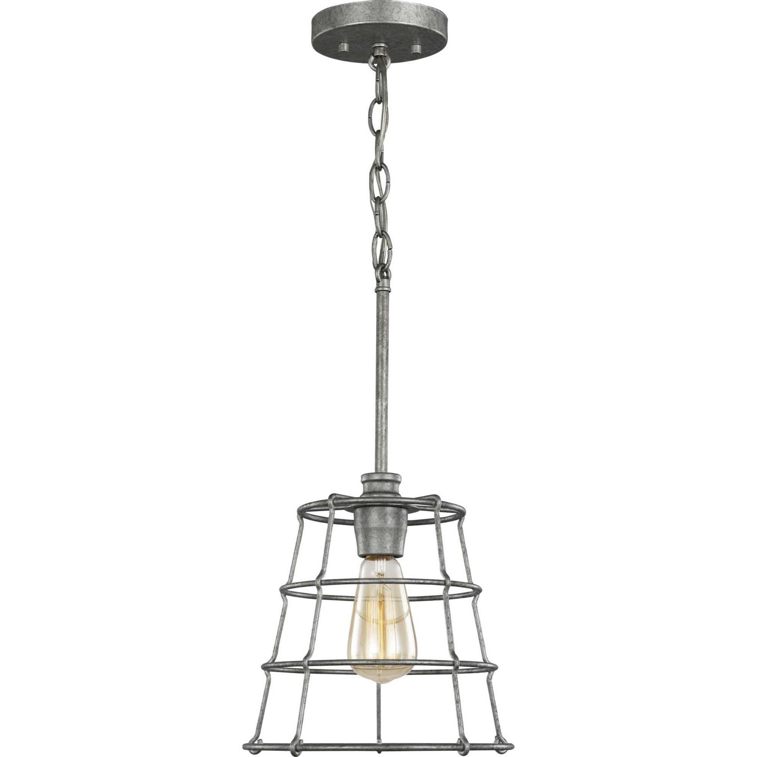 Progress Lighting - P500281-141 - One Light Mini Pendant - Chambers - Galvanized