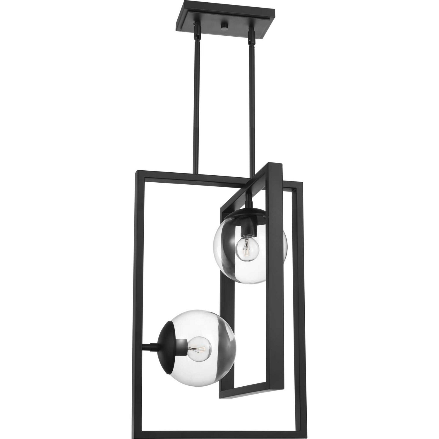 Progress Lighting - P500284-031 - Two Light Pendant - Atwell - Black