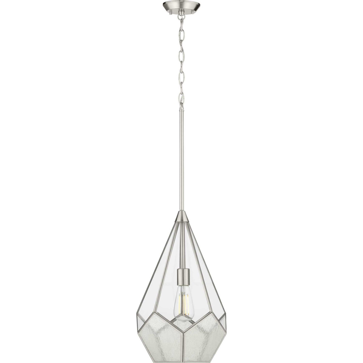 Progress Lighting - P5319-09 - One Light Pendant - Cinq - Brushed Nickel