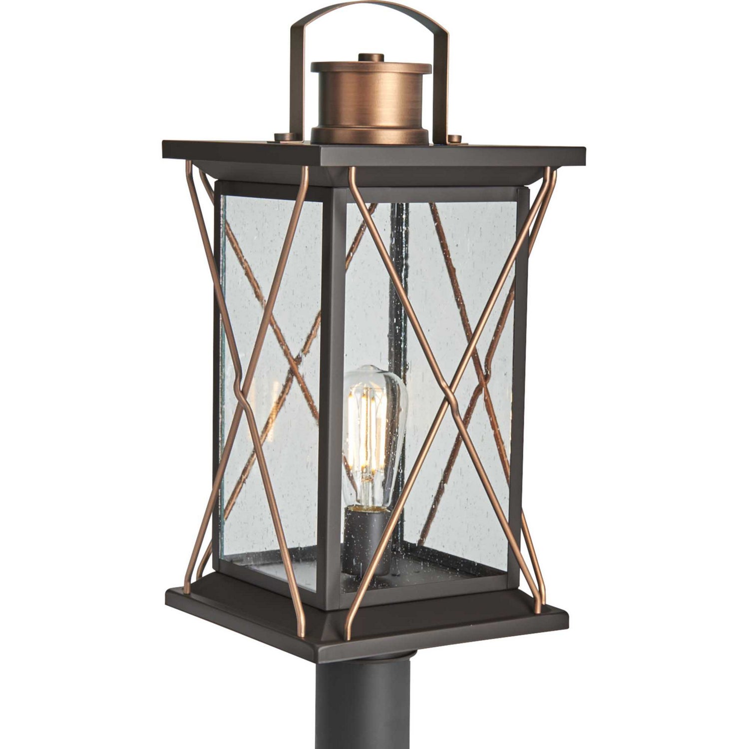 Progress Lighting - P540068-020 - One Light Post Lantern - Barlowe - Antique Bronze