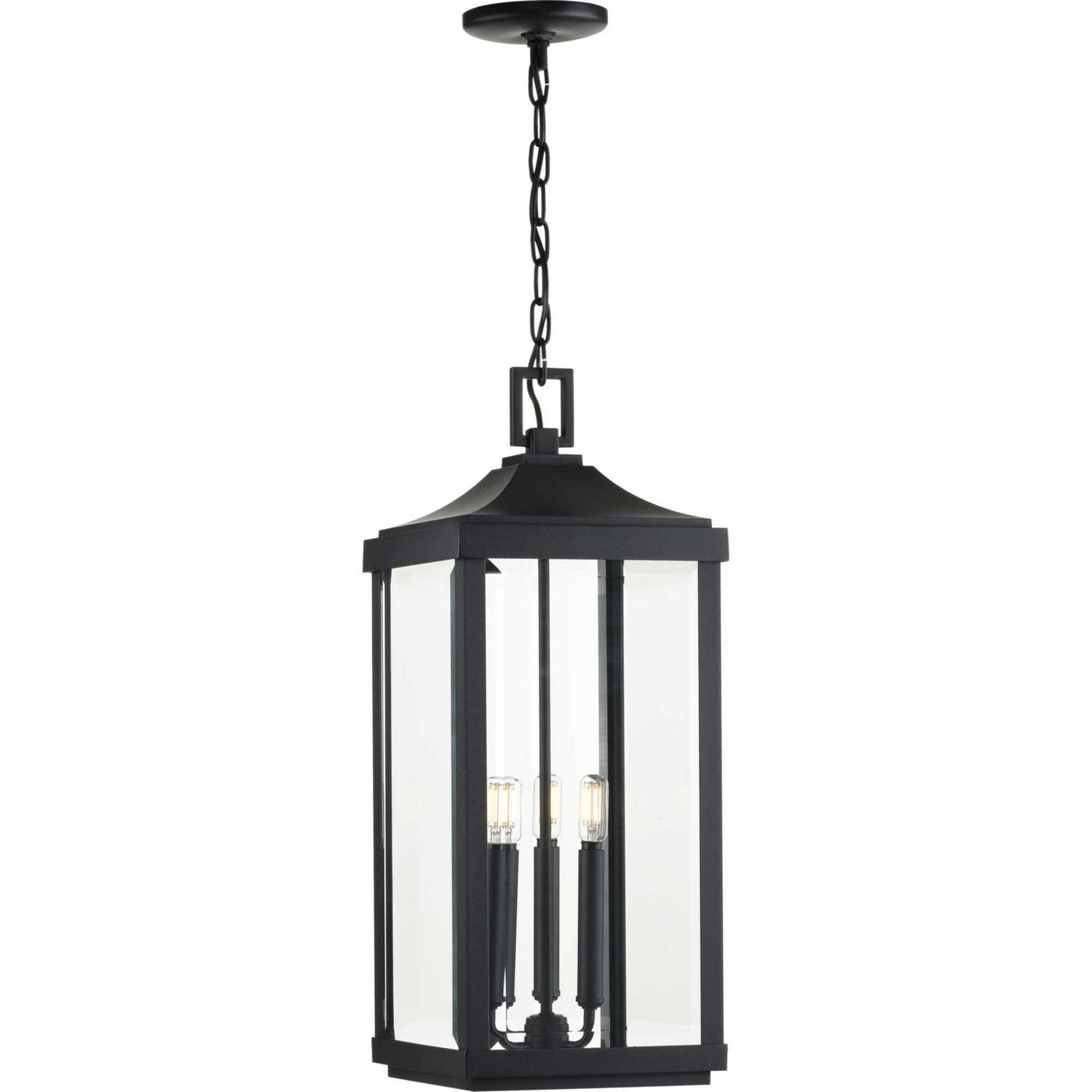 Progress Lighting - P550004-031 - Three Light Hanging Lantern - Gibbes Street - Black