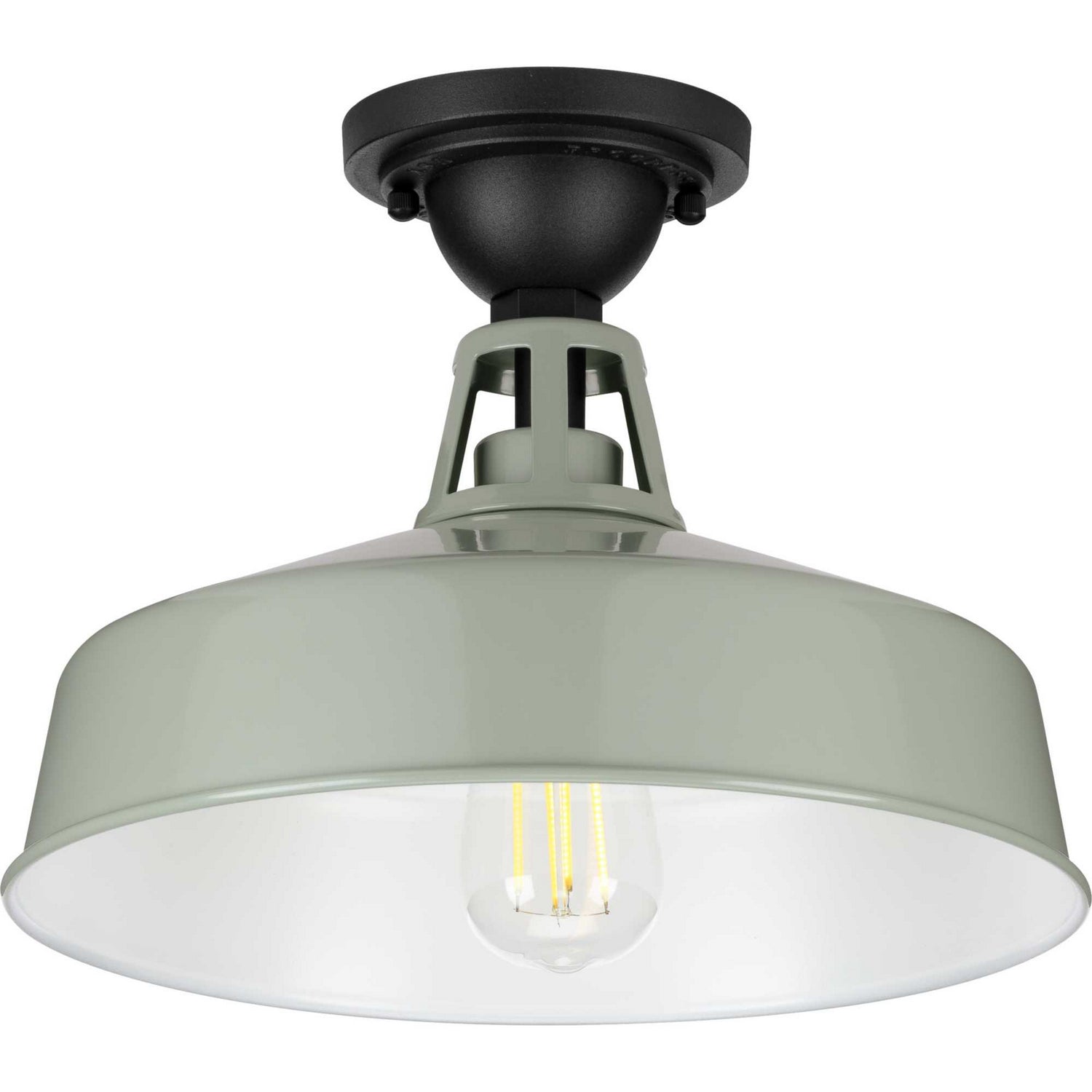 Progress Lighting - P550070-079 - One Light Semi Flush Mount - Cedar Springs - Pistachio