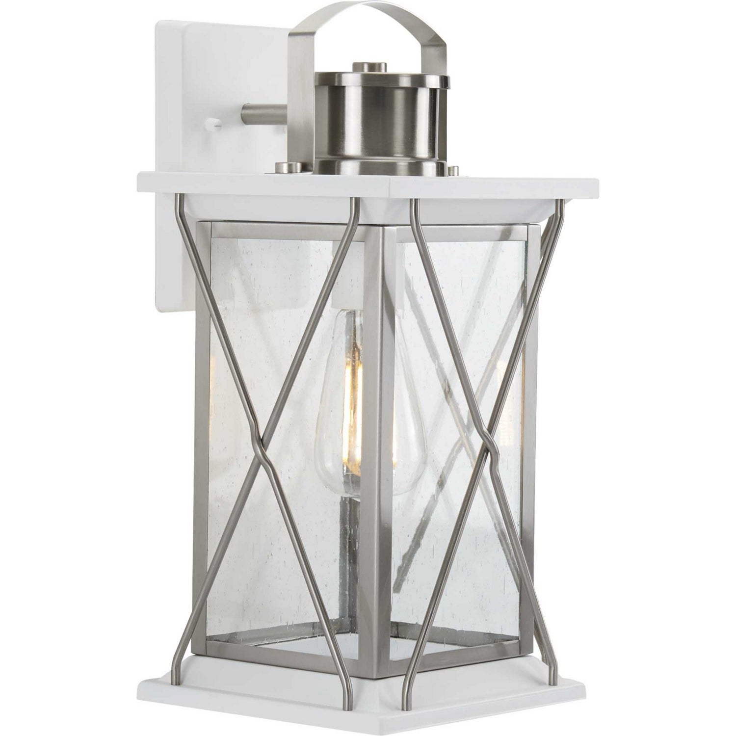 Progress Lighting - P560157-135 - One Light Wall Lantern - Barlowe - Stainless Steel