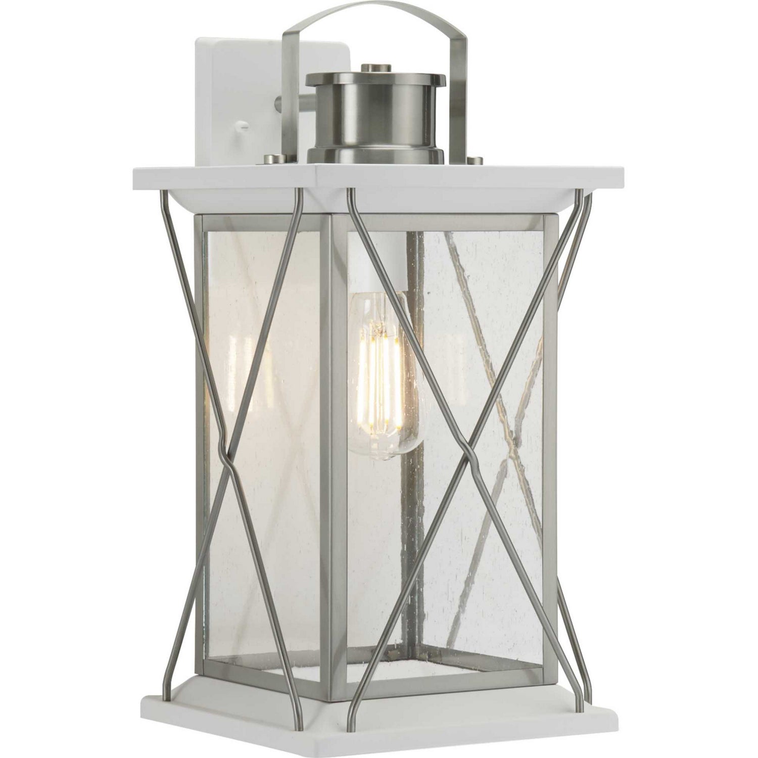 Progress Lighting - P560158-135 - One Light Wall Lantern - Barlowe - Stainless Steel