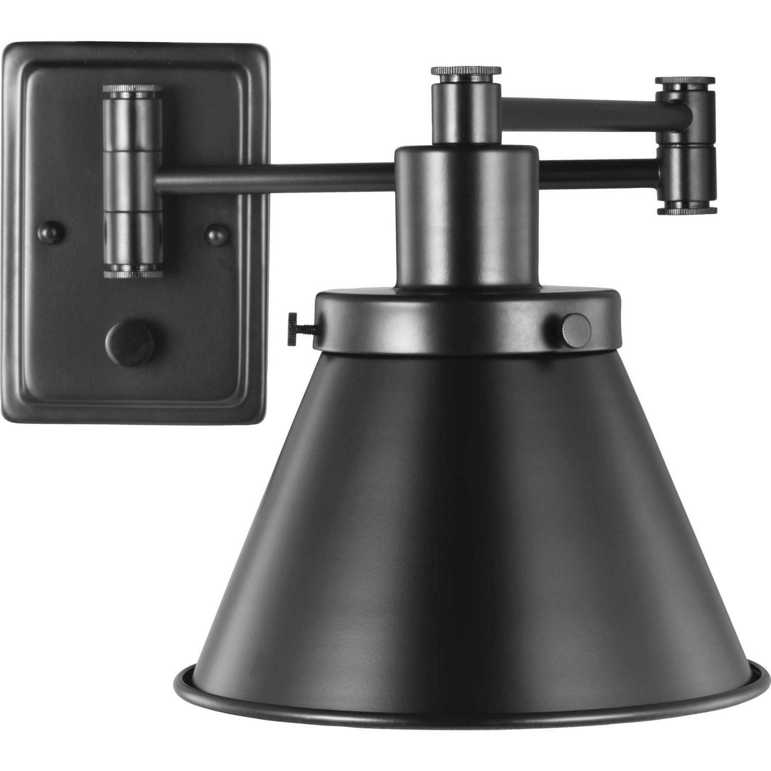 Progress Lighting - P710085-031 - One Light Swing Arm Wall Lamp - Hinton - Black