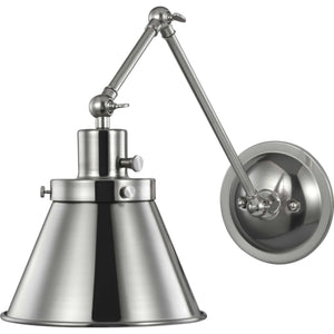 Progress Lighting - P710095-009 - One Light Swing Arm Wall Lamp - Hinton - Brushed Nickel
