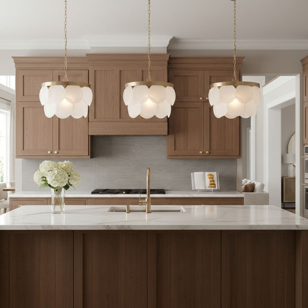 Visual Comfort Studio - 5102506-848 - Six Light Pendant - Mellita - Satin Brass