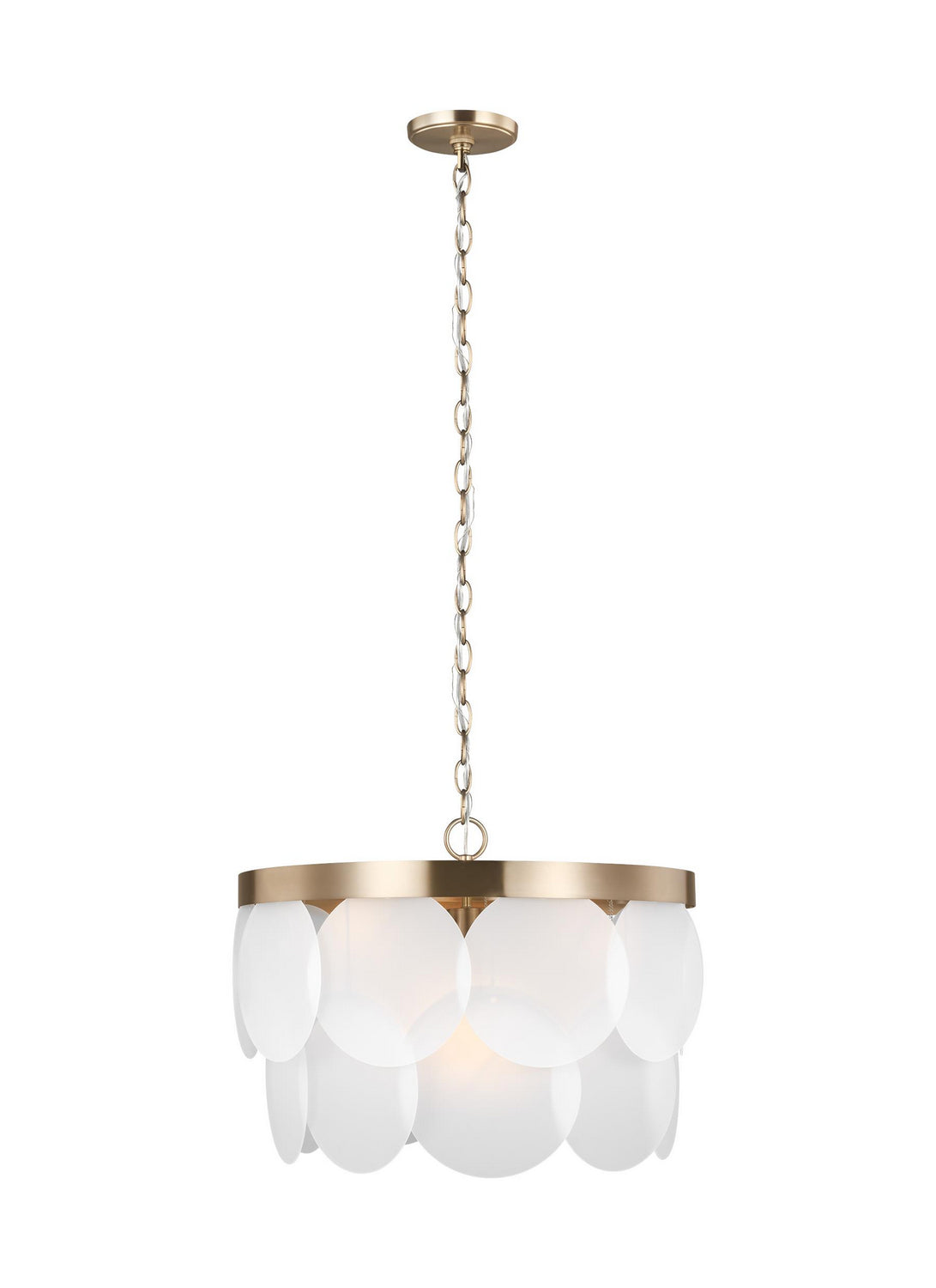 Visual Comfort Studio - 5102506EN-848 - Six Light Pendant - Mellita - Satin Brass