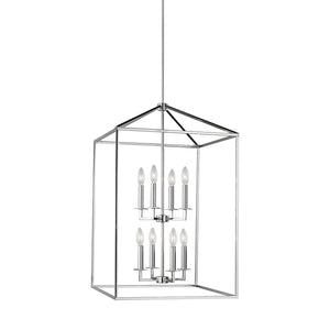 Generation Lighting. - 5115008EN-05 - Eight Light Hall / Foyer - Perryton - Chrome