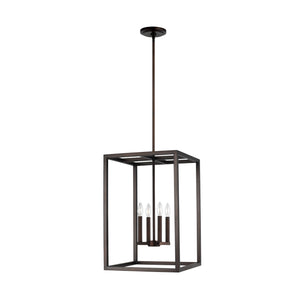 Generation Lighting. - 5134504-710 - Four Light Hall / Foyer Pendant - Moffet Street - Bronze