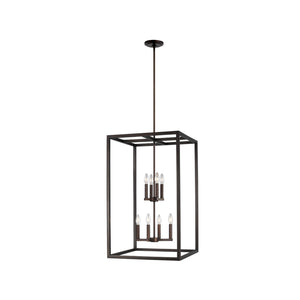 Generation Lighting. - 5134508-710 - Eight Light Hall / Foyer Pendant - Moffet Street - Bronze