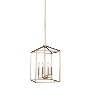 Generation Lighting. - 5215004EN-848 - Four Light Hall / Foyer - Perryton - Satin Brass