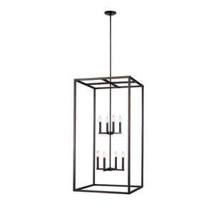 Generation Lighting. - 5234508-710 - Eight Light Hall / Foyer Pendant - Moffet Street - Bronze