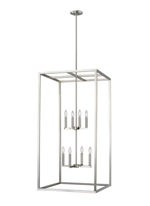 Generation Lighting. - 5234508EN-962 - Eight Light Hall / Foyer - Moffet Street - Brushed Nickel