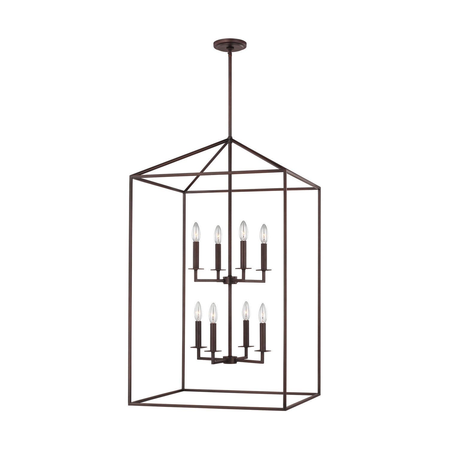 Generation Lighting. - 5315008EN-710 - Eight Light Hall / Foyer - Perryton - Bronze