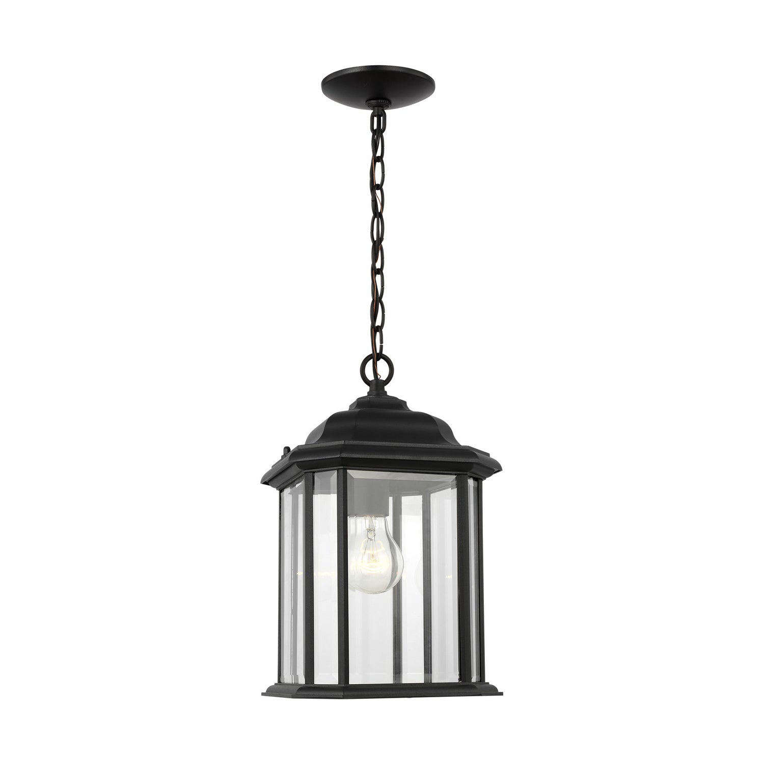 Generation Lighting. - 60031-12 - One Light Outdoor Pendant - Kent - Black