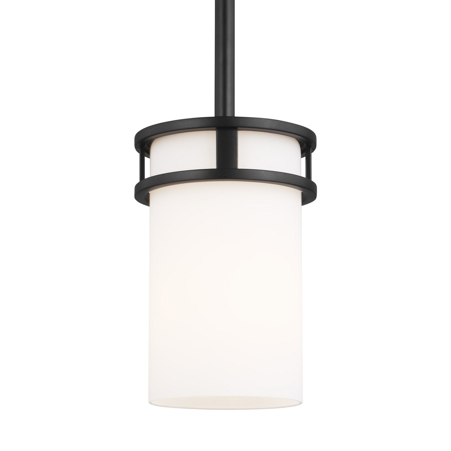 Generation Lighting. - 6121601-112 - One Light Mini-Pendant - Robie - Midnight Black