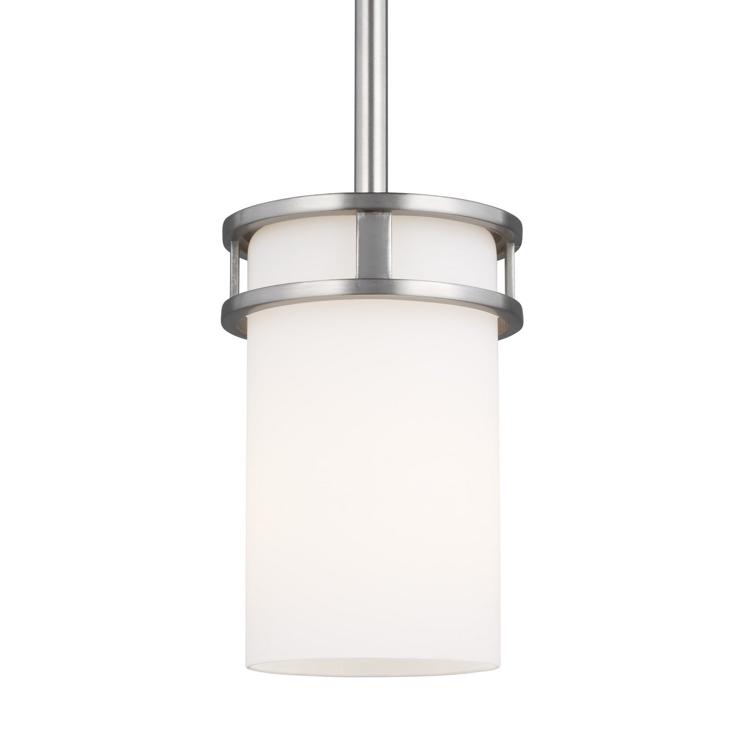 Generation Lighting. - 6121601-962 - One Light Mini-Pendant - Robie - Brushed Nickel